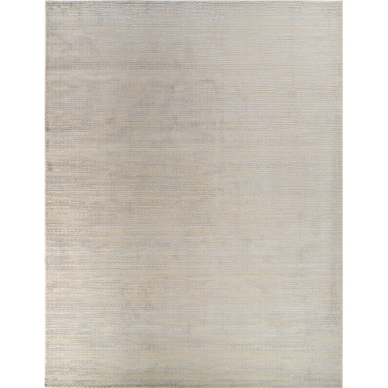 High-Low Preston Rug, Rectangle 8'9" x 11' 10", Beige/Gray