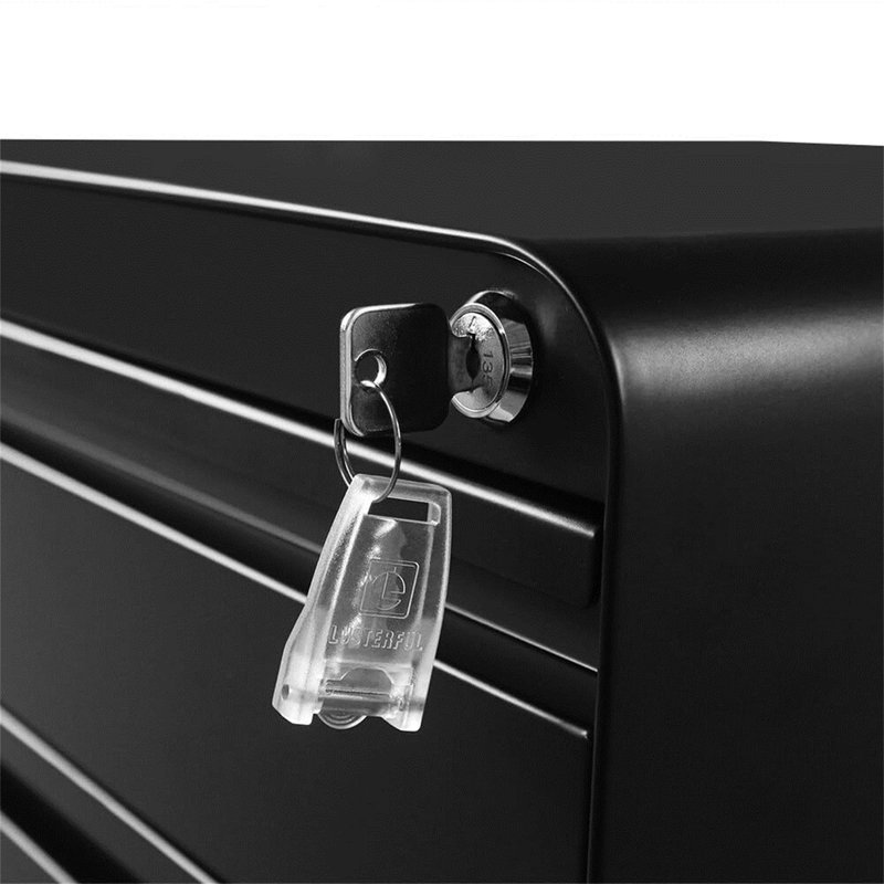 40cm Wide 3 -Drawer Mobile File Cabinet, Black