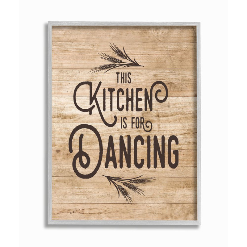This Kitchen Is For Dance, L 11 po x H 14 po, Estampe numérique Farmhouse