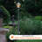 No Wiring Required Royal Bulb Solar Lamp Post Weathered Bronze-991451939-1015575168