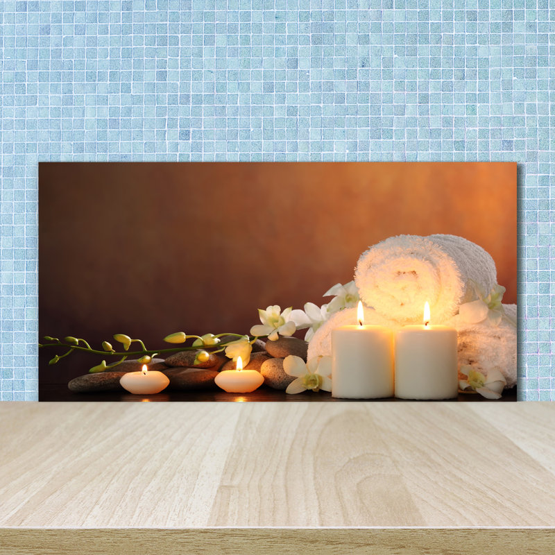 Londynmarie 50cm W x 100cm L Glass Peel and Stick Panel