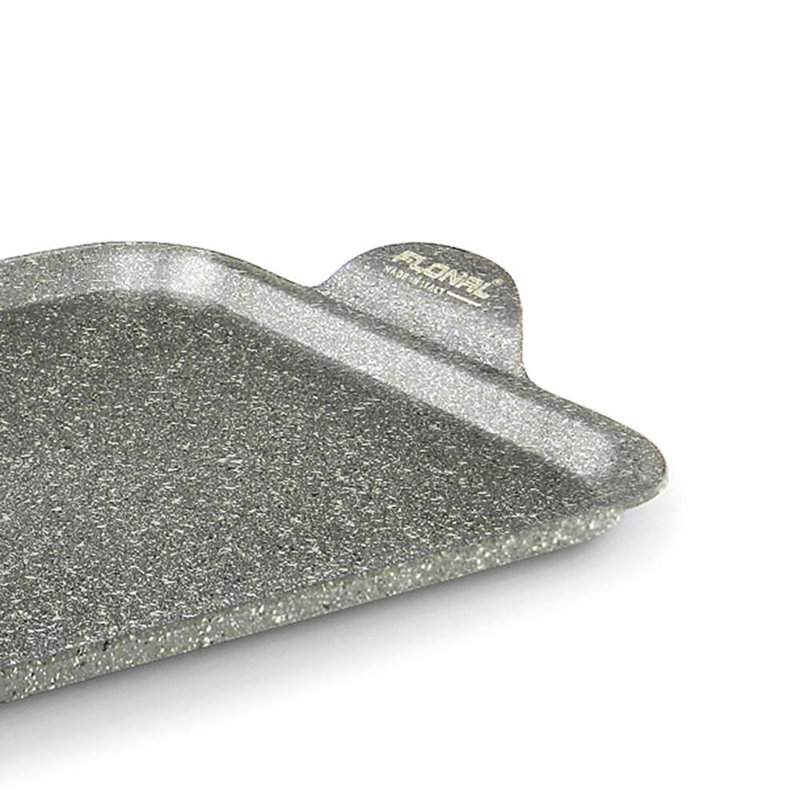 Flonal Monolite Multipurpose Griddle Plate 13.8 X 9.8 Inch – Nonstick Forged Aluminum, Induction Suitable