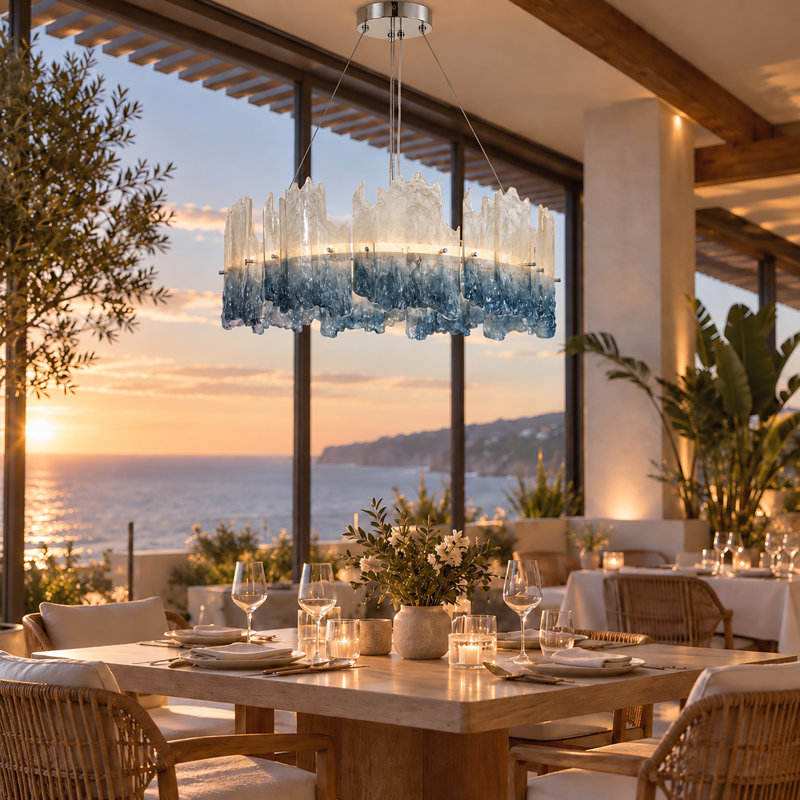 Lustre de tambour sculptural DEL Gadon de 28 po à intensité variable