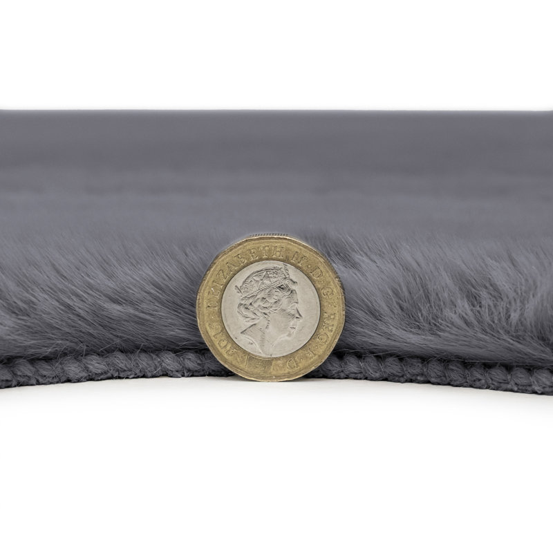 Machine Tufted 60cm X 90cm Area Rug, Grey