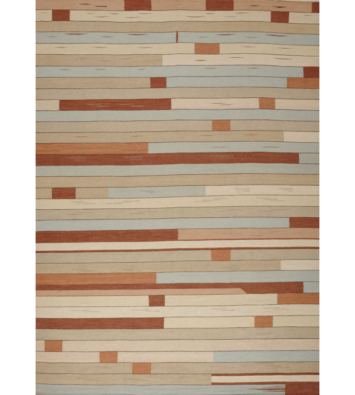 Striped Area Rug in Brown/Beige