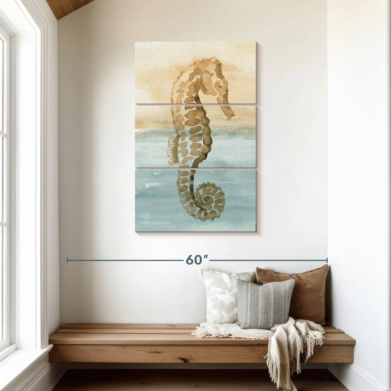 Brampt paisible sable et mer, H 45 po x l 28 po
