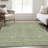 Premium Machine Washable Prisco Green Rug-1427984359
