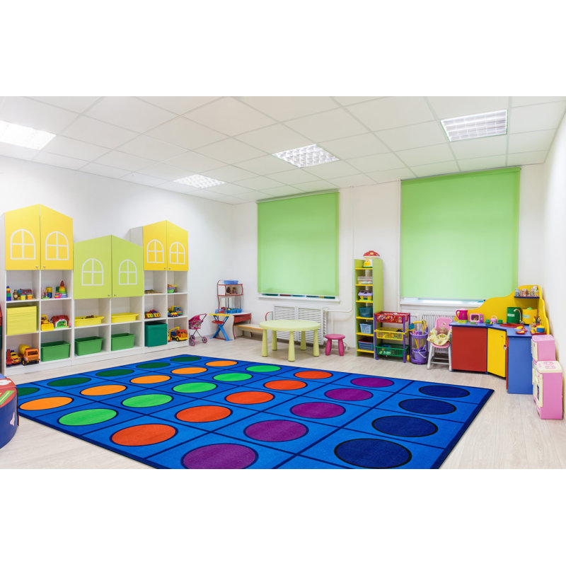Tapis touffeté à pois de la collection Seating, Rectangle 8 pi x 12 pi