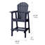 Tabouret de bar 27,17 po Orinda-124615213