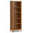 Grier Solid Wood Transitional 48 Inch Wide Desk With 26 Inch Wide Bookcase In Light Golden Brown (set Of 2)-1927121031
