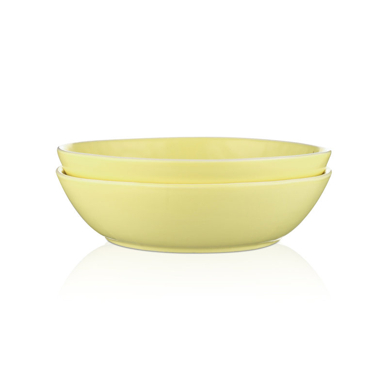 Stone Lain Elena 4-Piece Bowl Set Stoneware, Yellow