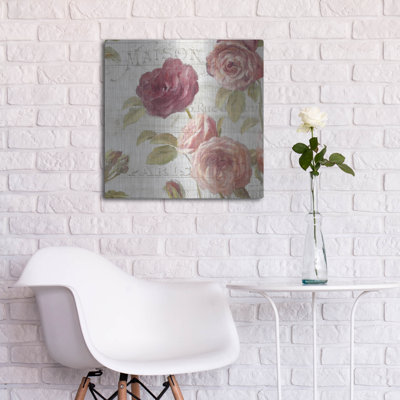 Ophelia & Co. «French Roses 5» par Danhui Nai, art mural en métal