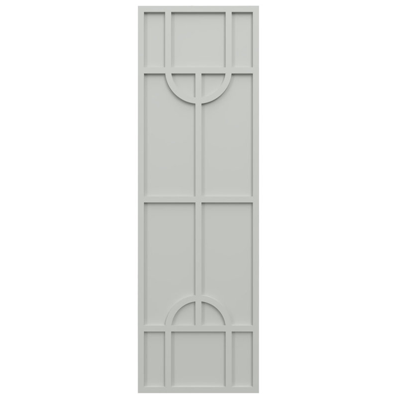 Volets de style moderne nordique EnduraCore Composite, L 12 po, Gris tempête de grêle, H 55 po