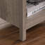 Table de chevet avec tiroir, table de bout avec tiroir et tablette ouverte, facile à assembler, cadres latéraux robustes, poignée en métal, table de chevet pour chambre à coucher, table d'appoint pour salon, gris rustique