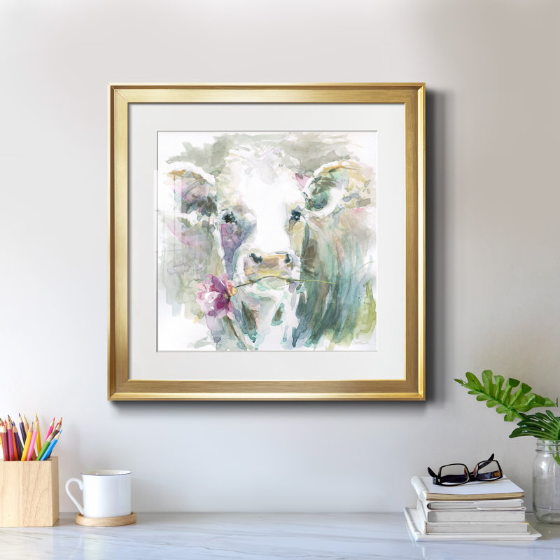 Princesse Gracie par J Paul - reproduction d'art encadrée, Papier encadré doré, H 26,5 po x l 26,5 po x P 1,5 po