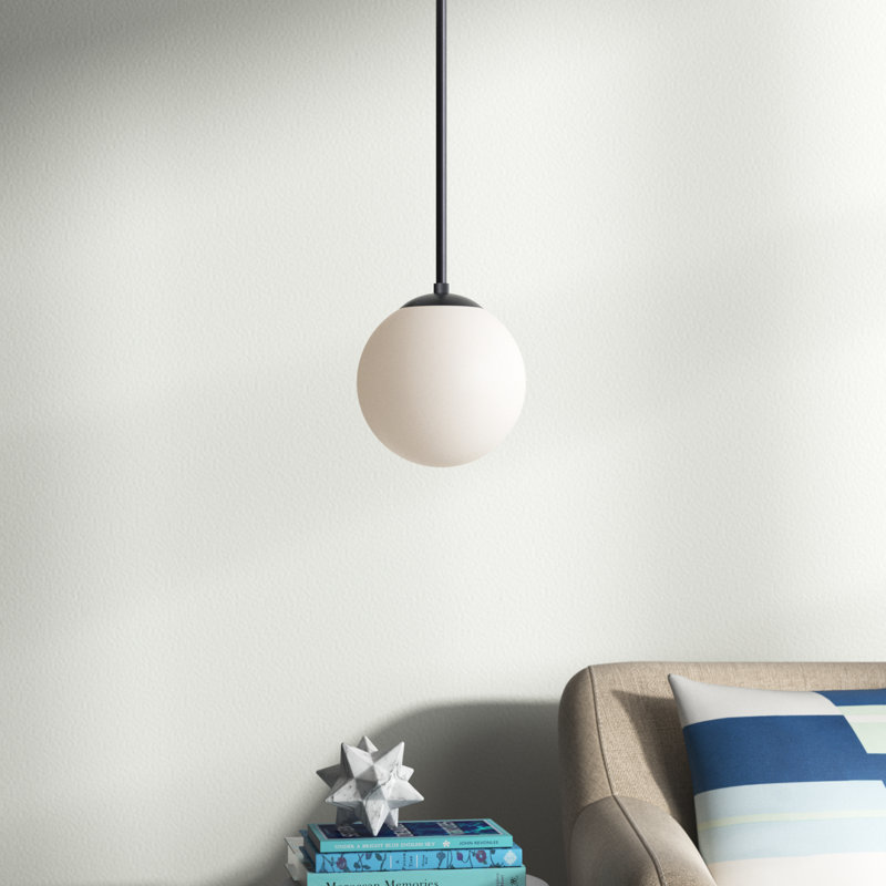 Wilbourn 1 - Light Single Pendant, 10.5" H x 10" W x 10" D, Black