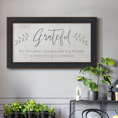 Grateful for Everything - Reproduction de photo sur toile