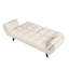 57 pouces convertible beige, confortable pour appartement, 2, réglable, facile à assembler, chambre à coucher, velours doux avec deux postures multiples,-1459835774