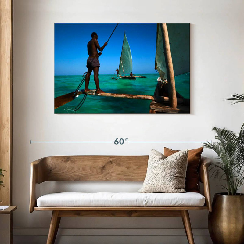 Bateaux de pêche Senne Zanzibar, H 30 po x l 45 po