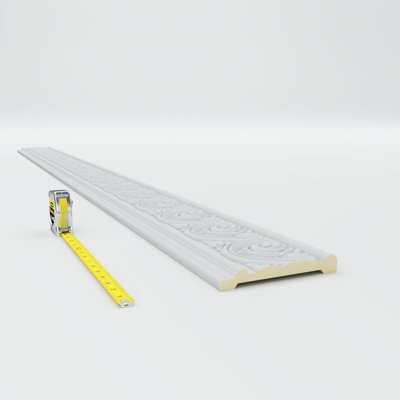 Primed White Polyurethane Crown Chair Rail Moulding