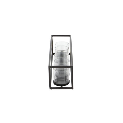 Galya Metal 4 Glass Sleeve Candelabra