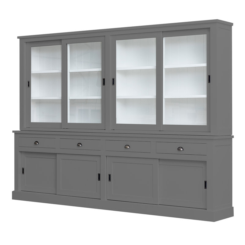Butler Display Cabinet, Mouse Grey 