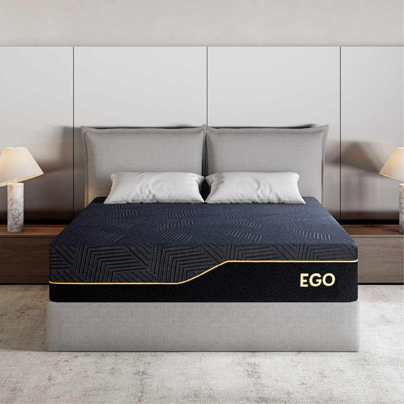 Matelas en mousse viscoélastique gélifiée infusée de cuivre ferme Egohome, Très grand lit, 14"