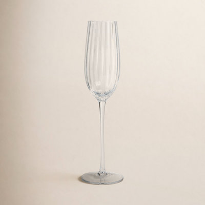 Boulder Ribbed Champagne Flute