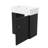 21.6 Inch Space Efficient Wall Mounted Bathroom Vanity With Sink Left Side Open Storage-994897350