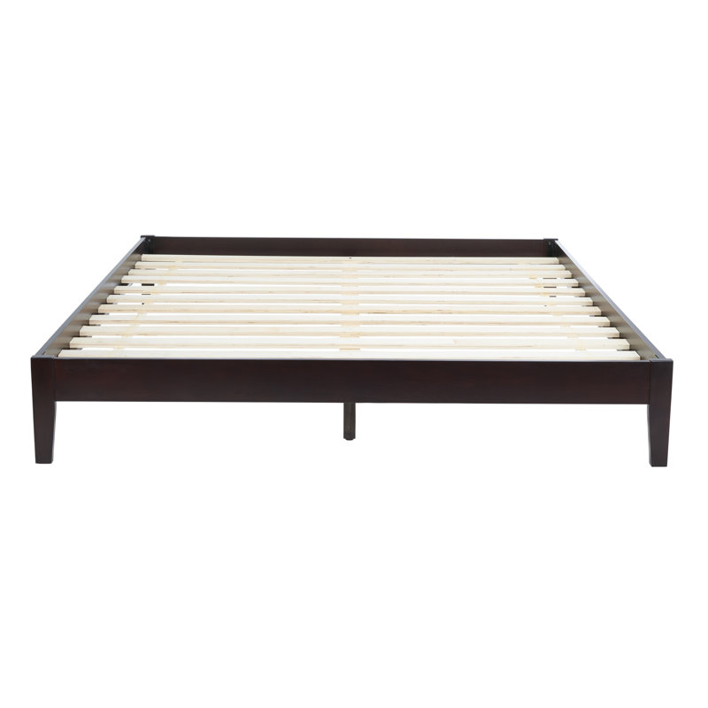 Alyson Espresso Queen Mahogany Wood Bed Frame