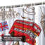 Rideau de douche Christmas 12 pièces à carreaux Buffalo-581921652