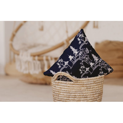 Housse et insert de coussin carré intérieur / extérieur Palm Beach Chinapezka