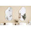 Asymmetrical Metal Framed Wall Accent Mirror-327276009-327276011