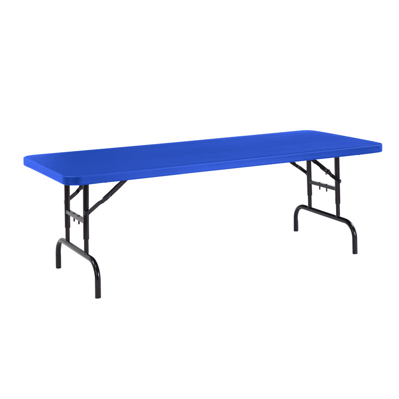 NPS 30 x 72 Height Adjustable Heavy Duty Folding Table, Blue