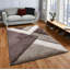 Huges Machine Woven Brown/Beige Indoor Rug-887807583