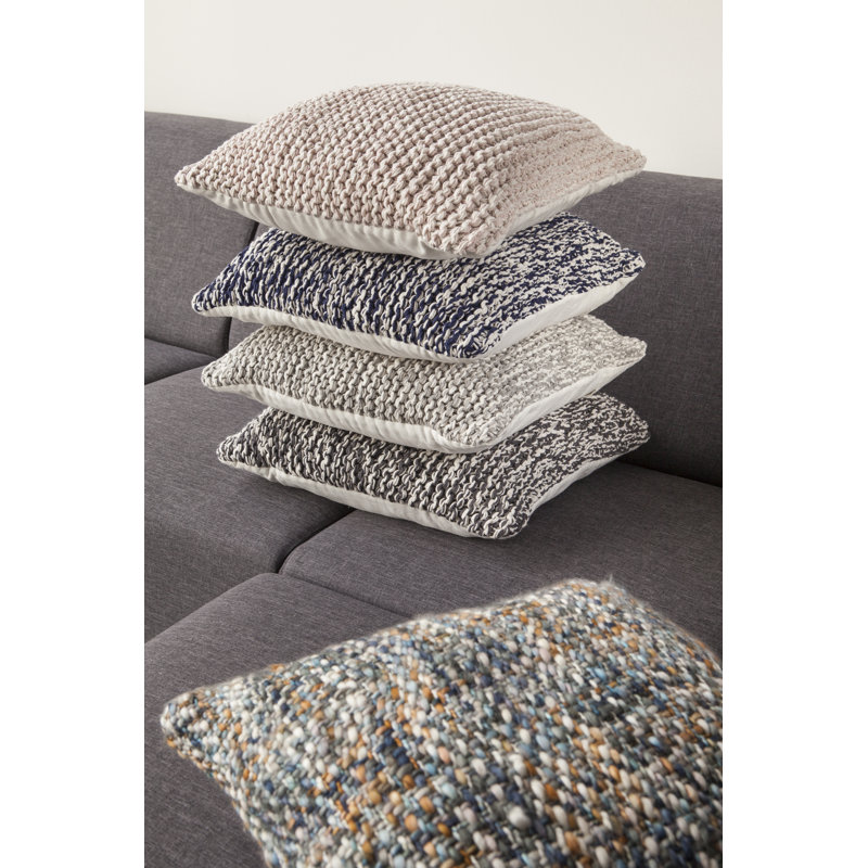 Coussin en coton Lisan, Taupe