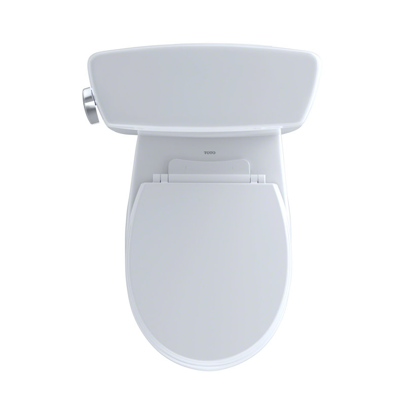 Eco Drake® Two-Piece Round 1.28 GPF Toilet With Toilet Seat, Wax Ring and Toilet Mounting Bolts