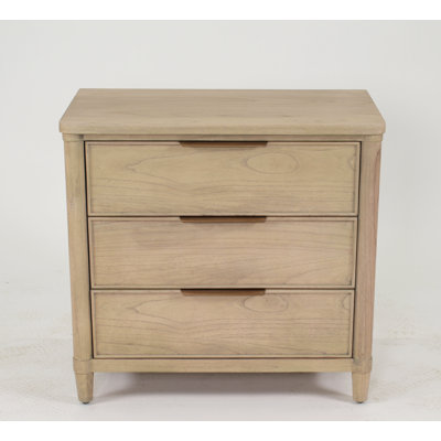 Clair 3 - Drawer Solid Wood Dresser