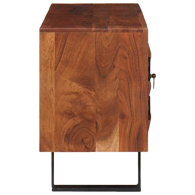 Solid Wood 48cm H Media Shelves