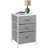 Sorbus 3 Drawers Nightstand with Steel Frame, Wood Top & Fabric Bins-688396884