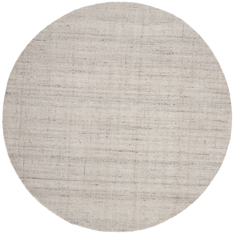 Mcentee Handmade Tufted Light Grey Area Rug