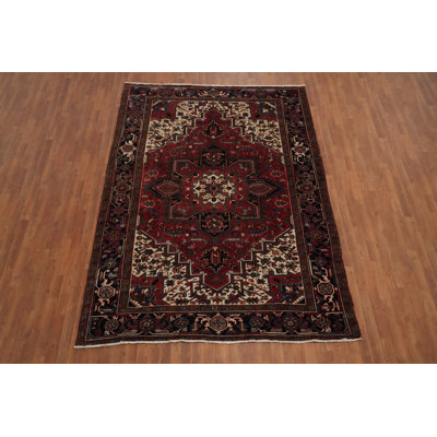 Handmade Red Traditional Area Rug 7x10