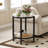 Bay Isle Home Round Rattan Coffee Table with Glass Top-676772015-675633289