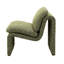 Avec cadre - Boucle, coussins en mousse, ensemble courbé et fauteuil, mousse, boucle