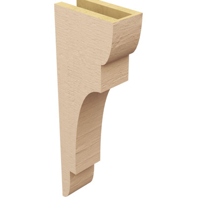 New Brighton cèdre brut grain de bois TimberThane Corbel, apprêté brun clair