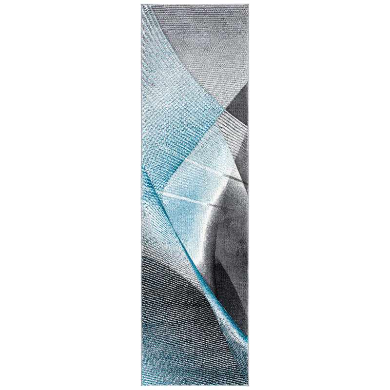 Vilica Performance Abstract Rug, Runner 2'3" x 8'