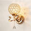 1-Light Crystal Global Armed Sconce-102030316