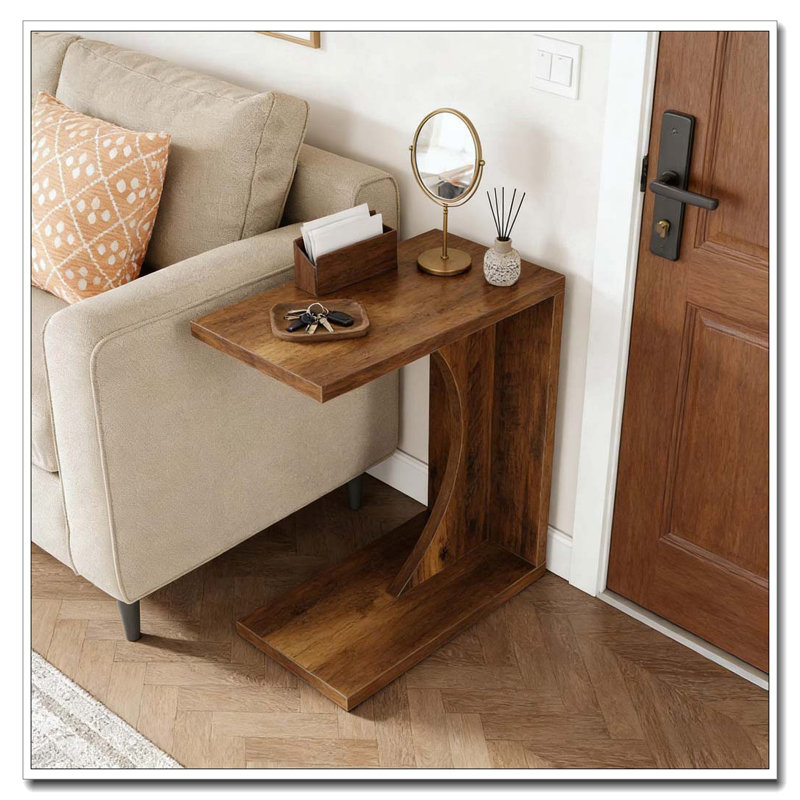 C-Shaped End Table