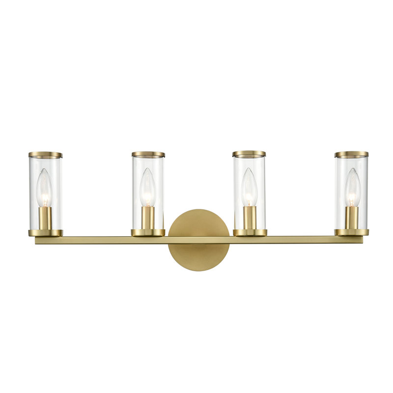 Revolve 4 - Light Vanity Light, Natural Brass