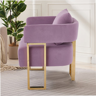 Stylish Modern Decorative Side Chairs With Metal Legs, Ideal For Living Room, Dressing Area, Reception Room And Office Use, Sold In Pairs